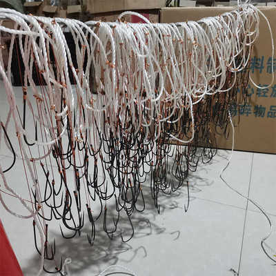 绑好锚鱼钩滚钩无倒刺钩大鱼钩锚青鱼钩挂鱼划鱼钩救援捕捞三锚钩