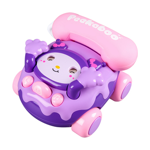 宝宝电话座机玩具早教音乐手机电话车3仿真按键发声玩具6网红爆款