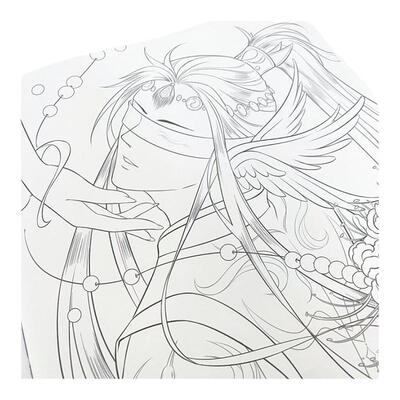 百妖行玉人歌 古风涂色线描集 飞乐鸟涂色集秘密花园临摹画册古风彩铅画水彩马克笔国风线描绘画技法素描涂色书山海经搜神记