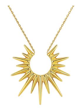 TW璀瑟破云之光S925银项链金色吊坠锁骨轻奢高级感毛衣链百搭礼品