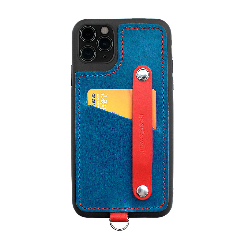 两针一线iphone11苹果支架手机壳