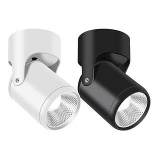 明装射灯led天花灯家用可调角度店铺商用cob轨道灯小吸顶明装筒灯