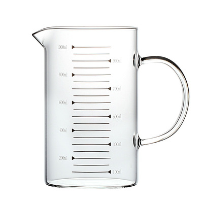 手冲咖啡耐高温玻璃量杯