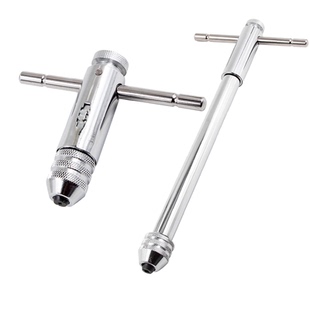 可调式棘轮丝锥扳手工具T型绞手丝攻扳手加长杆攻丝手动板手工具