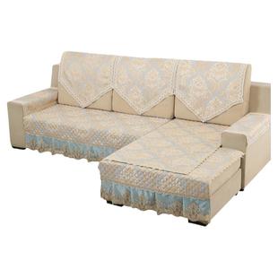 四季通用沙发垫欧式亚麻蕾丝布艺套罩沙发巾靠背巾扶手巾后背盖布