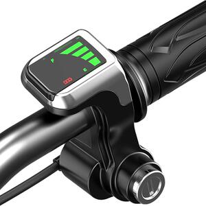 电动车电量显示转把 锂电车代驾车液晶电量显示油门调速把36V48V