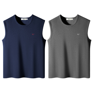 七匹狼羊毛保暖背心男士加厚加绒打穿内穿汗衫2025新款冬季中老年