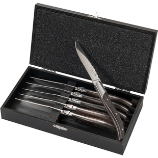 鸡翅木柄牛排刀套装高档西餐餐具法国Laguiole品质加厚不锈钢餐刀