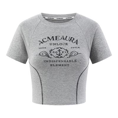 ACMEAURA复古印花修身T恤