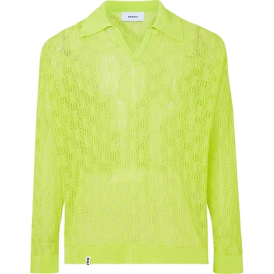 【折扣】BONSAI 秋冬男宽松镂空Polo衫针织衫