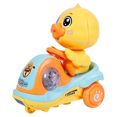 自动跑的玩具车卡通可爱鸭子兔子