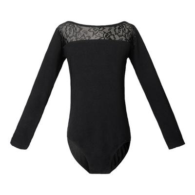 女童舞蹈服黑色中国舞分体套装