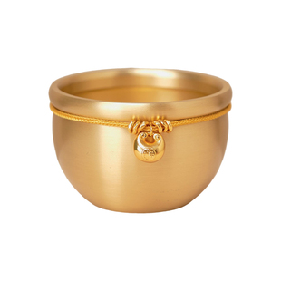 逅里 「胖福福」 黄铜聚宝盆 招财玄关摆件 新年高级装饰乔迁礼物