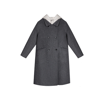 双面羊毛大衣长款两件套时尚气质百搭高贵韩系慵懒秋冬新款