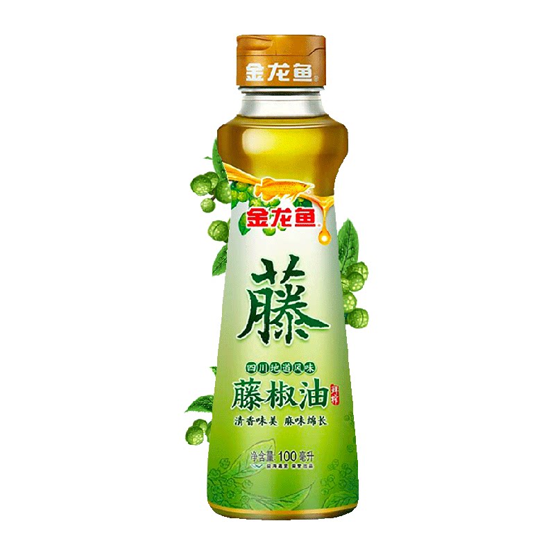 金龙鱼调味油藤椒油100ml火锅凉拌调味料四川特产清香麻椒麻油