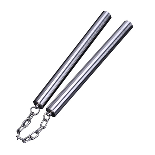 不锈钢双节棍防滑双截棍实战练习双节棍二节棍训练两节棍送棍套