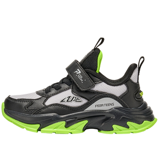 七波辉男童鞋男孩运动鞋网面2026春季新款透气大童男鞋儿童休闲鞋