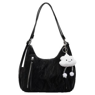 多功能斜挎包包女式2025新款双肩包高级感通勤单肩包大容量托特包