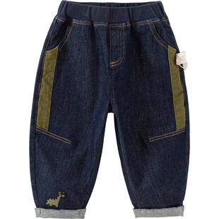 【商场同款】戴维贝拉儿童裤子男童新款牛仔裤男宝春季长裤男小童