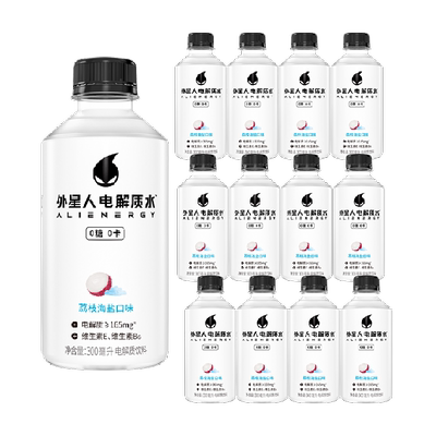 外星人电解质水荔枝300ml×12瓶