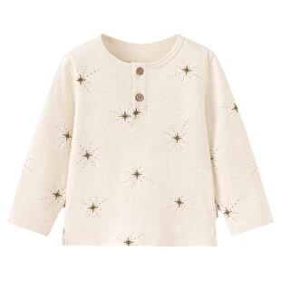 babylove男女宝宝长袖t恤春秋打底衫棉氨内搭婴幼儿休闲百搭上衣