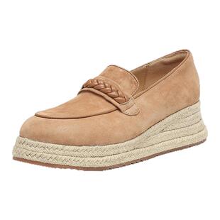 星期六秋新款编织复古乐福鞋厚底不累脚通勤温柔女单鞋休闲平底鞋