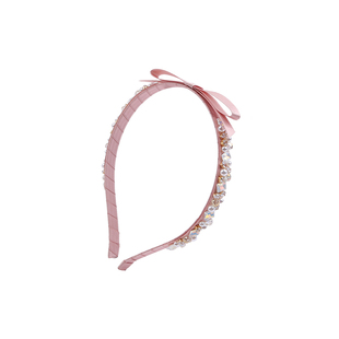 韩系气质水钻蝴蝶结发箍儿童女款夏季高级感洋气时尚头箍压发头饰