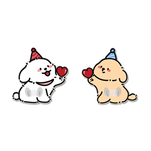 献花小狗厨房插头挂钩免打孔挂插头神器可爱电源线固定器挂墙收纳