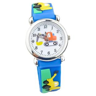 新款韩版儿童挖掘机卡通手表小男孩防水潮流腕表幼儿园女童电子表