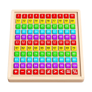 百数板蒙氏数学教具算术数字启蒙学具三年级数感加减法幼儿童玩具