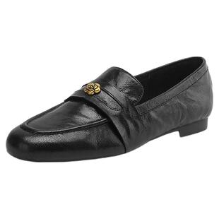 星期六复古乐福鞋女2025新款秋季不累脚平底鞋山茶花皮鞋通勤单鞋