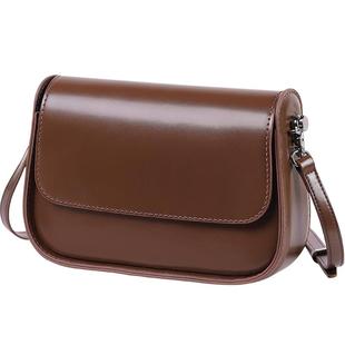 蠢小鱼纯手工包斜挎包女马鞍单肩包真牛皮大容量diy自制作材料包