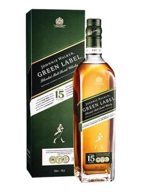 【自营】Johnnie Walker尊尼获加绿牌绿方15年苏格兰威士忌750ml