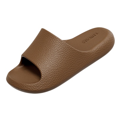 靓蒂芬情侣轻奢皮纹速干凉拖鞋