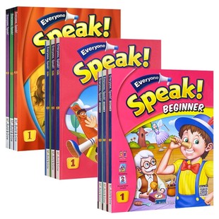 进口原版少儿英语瑞派口语教材 Everyone Speak Kids Beginner 1/2/3级小学初中英文口语入门专项训练教材剑桥YLE/KET英语口语教材