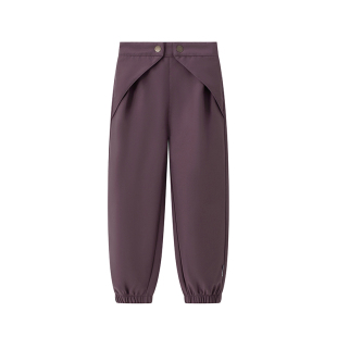 丹麦MINI A TURE童装25秋冬新男女童软壳防水松紧腰加绒儿童裤子