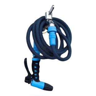 防爆防漏高压旋转洗车喷头加密加厚水管户外浇水加压喷水枪防缠绕