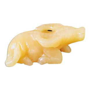 十二生肖天然米黄玉石鼠牛虎兔龙蛇马羊猴鸡狗猪招财风水工艺摆件