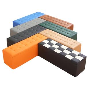 店铺休息区等候椅长凳美发店长条椅服装发廊机构简易理发店小沙发