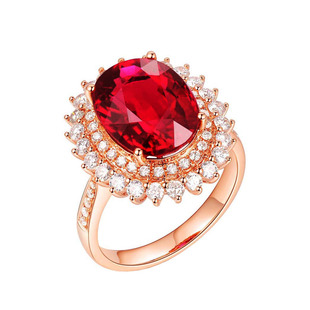 鸽血红宝石戒指蝴蝶结爱心椭圆形水钻闺蜜仙女气质吸睛水滴百搭