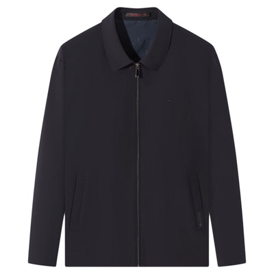 柒牌无缝翻领茄克防风行政夹克