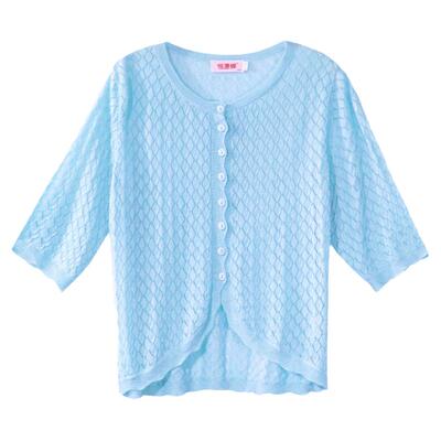 恒源祥桑蚕丝防晒外套针织开衫