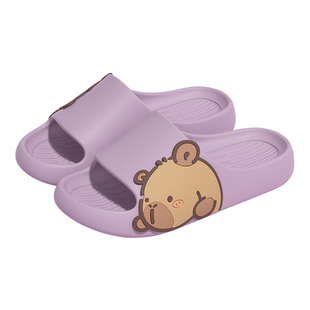 卡皮巴拉儿童凉拖鞋女童2025夏季新款室内家居防滑软底卡通凉拖鞋