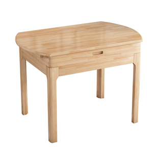 全实木餐桌家用小户型组合折叠伸缩现代简约北欧吃饭桌子可变圆形