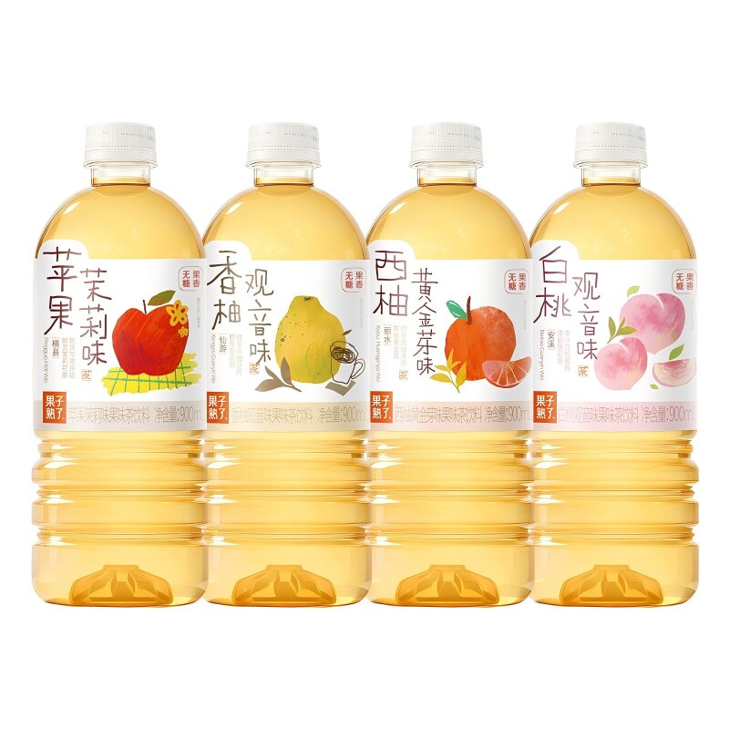 �������� ���ǹ�ζ�� ƻ������ 900ml*6ƿ 4��ζ��� 42.9Ԫ