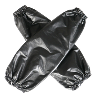 皮套袖防油防水皮袖套耐磨男工作劳保防脏女PU成人护袖皮革套袖