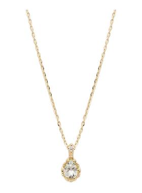 流浪拾光蓝色水滴项链锁骨链女