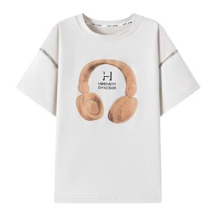 小象汉姆童装男童短袖T恤儿童半袖夏天T恤衫2026夏装新款男孩上衣