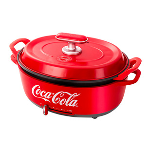 可口可乐电火锅电煮锅多功能料理锅分体式家用锅电热锅炒菜不粘锅