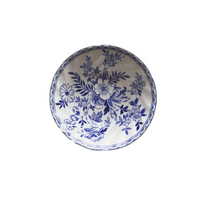 中西复古青花瓷餐具牛排盘子vintage拍照花朵甜点盘菜盘碗39包邮